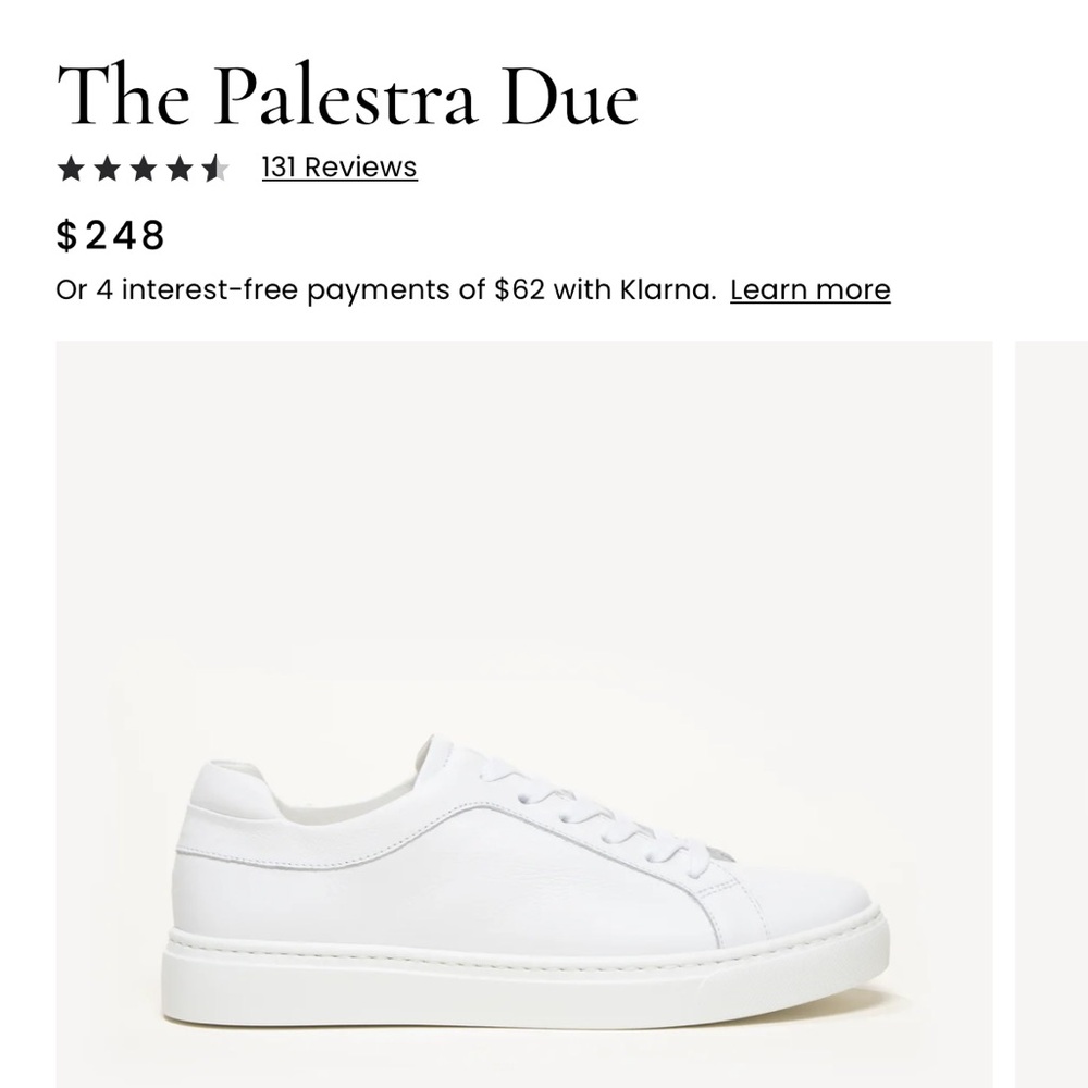 M. Gemi white leather sneakers. - Picture 4 of 4